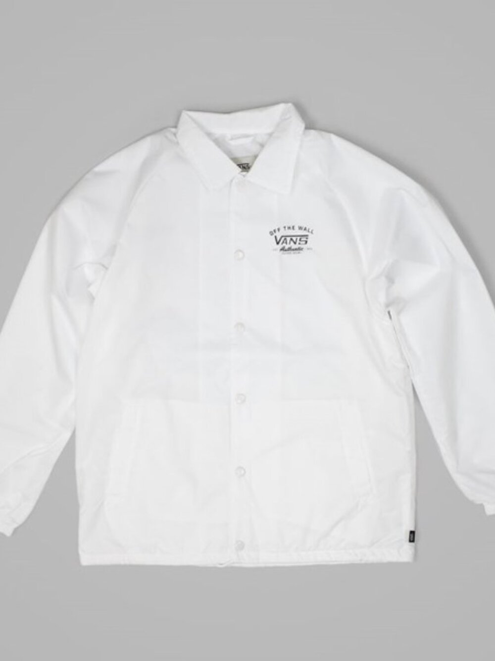 Vans Off The Wall White Button-Up Nylon Jacket LRG